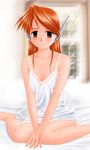  lingerie nightgown omizu orange_hair robot_ears serio solo to_heart underwear 