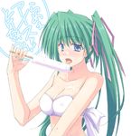  bad_id bad_pixiv_id bikini blue_eyes blush food green_hair hatsune_miku long_hair melting popsicle ryouta sexually_suggestive solo swimsuit tongue translated twintails vocaloid 