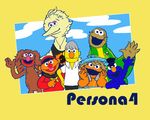  bert_(sesame_street) big_bird buttons cookie_monster cosplay crossover cujo dress_shirt elmo ernie grover hanamura_yousuke hat headphones headphones_around_neck image_sample jacket kujikawa_rise md5_mismatch narukami_yuu no_humans oscar_the_grouch parody persona persona_4 pixiv_sample satonaka_chie scar school_uniform serafuku sesame_street shirogane_naoto shirt tank_top tatsumi_kanji trash_can trashcan_lid twintails yasogami_school_uniform 