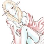  blue_skin blush breasts front_ponytail legs lowres medium_breasts microspace midna midna_(true) orange_hair robe solo spoilers the_legend_of_zelda the_legend_of_zelda:_twilight_princess undressing 