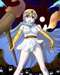  abriel00 cape card circlet cosplay dragon_quest dragon_quest_iii eila_ilmatar_juutilainen elbow_gloves gloves holding holding_card latex latex_gloves long_hair panties panties_over_pantyhose pantyhose sage_(dq3) sage_(dq3)_(cosplay) silver_hair solo staff strike_witches underwear white_legwear world_witches_series 