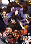  animal_ears artist_request blonde_hair blue_eyes blue_hair blush brown_hair candy closed_eyes coat dated dress food furude_rika green_eyes green_hair hairband halloween happy_halloween hat hatchet higurashi_no_naku_koro_ni houjou_satoko jack-o'-lantern long_hair moon multiple_girls night nose_hatchet orange_legwear pantyhose ponytail pumpkin red_eyes ribbon ryuuguu_rena siblings sisters sonozaki_mion sonozaki_shion striped striped_legwear tail thighhighs twins witch witch_hat 