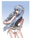  ass bangs blue_hair blunt_bangs galugama kannagi nagi panties pleated_skirt side-tie_panties skirt skirt_lift solo underwear white_panties white_skirt 