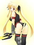  ass atsushima_you bardiche blonde_hair energy_sword fate_testarossa long_hair lyrical_nanoha mahou_shoujo_lyrical_nanoha mahou_shoujo_lyrical_nanoha_a's mahou_shoujo_lyrical_nanoha_strikers red_eyes solo sword thighhighs twintails weapon 