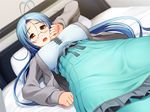  blue_hair classroom glasses nitroplus school sumaga teacher 