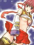  artist_request blush breasts lowres medium_breasts panties ragnarok_online skirt solo taekwon thighhighs underwear white_panties 