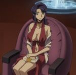  breasts cecile_croomy choker cleavage code_geass dress large_breasts navel screencap solo 