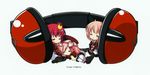  11eyes chibi headphones kouno_mio lass tagme 