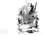  flcl monochrome sadamoto_yoshiyuki samejima_mamimi wallpaper 