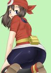  ass bandana bike_shorts cameltoe from_behind haruka_(pokemon) hat nullhachi pokemon solo 