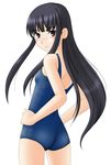  artist_request blush flat_chest futami_eriko kimi_kiss long_hair one-piece_swimsuit school_swimsuit solo swimsuit 