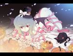  animal auer bad_id bad_pixiv_id blue_hair candy cat food halloween hat jack-o'-lantern lying mini_hat mini_top_hat naked_ribbon nude pumpkin red_eyes remilia_scarlet ribbon short_hair solo top_hat touhou wings witch_hat 