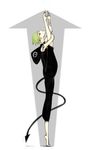  bad_id bad_pixiv_id barefoot feet highres medusa_gorgon solo soul_eater split standing standing_on_one_leg standing_split yama 