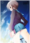  ass bangs blue_sailor_collar blush kita_high_school_uniform misaki_takahiro nagato_yuki panties pantyshot sailor_collar school_uniform serafuku short_hair solo suzumiya_haruhi_no_yuuutsu underwear upskirt white_panties 