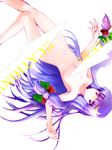  bad_id bad_pixiv_id crescent crescent_hair_ornament hair_ornament ikamagu long_hair nude patchouli_knowledge purple_hair ribbon solo touhou 