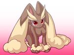  2011 anthro breasts female furry lagomorph lopunny mammal nintendo nipples no_humans pok&#233;mon pok&#233;morph pokemon rabbit red_eyes solo video_games white_moon 