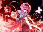  awa_toka bloomers bug butterfly eyeball hairband heart highres insect komeiji_satori pink_hair red_eyes short_hair slippers slit_pupils solo third_eye touhou underwear wallpaper 