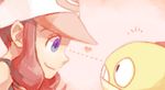  baseball_cap dotted_line eye_contact gen_5_pokemon hat heart looking_at_another pokemon pokemon_(creature) pokemon_(game) pokemon_bw scraggy touko_(pokemon) yapo_(mess) 