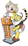  :&gt; animal animal_ear_fluff animal_ear_hood animal_ears animal_on_back animal_print bike_shorts black_eyes black_outline black_tail blush_stickers bright_pupils brown_footwear building coco_(toranoana) collared_shirt colored_inner_hair colored_sclera crossed_arms cub detached_hood double_horizontal_stripe fake_animal_ears fang full_body giant green_sclera grey_shorts hood horizontal-striped_sleeves horizontal-striped_thighhighs kotora_(toranoana) leg_up light_brown_hair logo_print long_shirt long_sleeves looking_at_viewer mukku_(mook-tv) multicolored_hair official_art open_mouth outline parted_bangs paw_print paw_shoes print_shirt red_eyes second-party_source shirt short_hair shorts simple_background straight_hair striped_clothes striped_fur striped_shirt striped_sleeves striped_tail striped_thighhighs tail thighhighs tiger tiger_ears tiger_girl tiger_print tiger_tail tora_da_yo. toranoana translation_request triple_horizontal_stripe turtleneck turtleneck_shirt very_short_hair white_background white_pupils white_shirt white_sleeves wide_sleeves yellow_collar yellow_fur yellow_hood yellow_tail yellow_thighhighs 