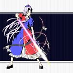  bow_(weapon) dress hat retishia solo touhou weapon yagokoro_eirin 