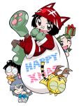  animal_ears animal_hat aqua_bow bandaid bandaid_on_face bandaid_on_nose black_outline black_tail bloomers blunt_bangs blunt_ends blush_stickers boots bow box brown_eyes brown_pantyhose cat_ears cat_hat character_request christmas closed_eyes closed_mouth colored_sclera cub double-parted_bangs double_bun fake_animal_ears fake_antlers fang full_body gift gift_box green_eyes green_footwear green_hair green_mittens green_sclera grey_eyes grey_hair hair_between_eyes hair_bun hat holding holding_footwear holding_gift holding_sack holding_unworn_clothes horizontal-striped_clothes horizontal-striped_sleeves jacket looking_at_viewer merry_christmas mittens mukku_(mook-tv) official_art one_eye_closed open_mouth orange_bow outline pantyhose parted_lips paw_shoes pocket red_bloomers red_hat red_jacket red_sleeves ribbon_kotora rimless_eyewear rubber_boots sack second-party_source shoes short_hair simple_background sleeve_cuffs smile sneakers straight_hair striped_clothes striped_fur striped_hat striped_sleeves striped_tail tail tiger tongue tora_da_yo. torami_(toranoana) toranoana unworn_footwear very_short_hair white_background white_bag white_footwear white_sleeve_cuffs yellow_fur yellow_tail 