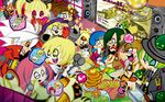  6+girls arakune black_hair blazblue blonde_hair blue_hair brown_hair carl_clover glasses green_eyes green_hair hakumen hazama iron_tager jin_kisaragi lambda-11 lao_jiu litchi_faye_ling makoto_nanaya multiple_boys multiple_girls noel_vermillion panda rachel_alucard ragna_the_bloodedge red_eyes red_hair shishigami_bang silver_hair taokaka tsubaki_yayoi 