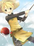  bad_id bad_pixiv_id blonde_hair boots fishing fishing_rod hat holding holding_fishing_rod misato_(moimoi) poke_ball poke_ball_(generic) pokemon pokemon_special smile solo tabard turtleneck waist_poke_ball yellow_(pokemon) yellow_eyes 