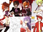  blood hanyuu higurashi_no_naku_koro_ni houjou_satoshi kanon_(umineko) ryuuguu_rena shiako umineko_no_naku_koro_ni ushiromiya_battler ushiromiya_maria wallpaper 