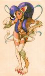  1girl animal_ears bangs bengus bent_over big_hair blue_eyes blue_hair breasts capcom cat_ears cat_paws cat_tail claws dark_stalkers felicia fur hand_on_hip highres light_smile long_hair looking_away marvel marvel_vs._capcom marvel_vs._capcom_2 marvel_vs_capcom marvel_vs_capcom_2 official_art paw_pose paws payot sidelocks simple_background slit_pupils smile solo standing tail vampire_(game) 
