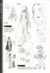  baseson character_design koihime_musou kouchuu monochrome riri sketch 