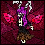  bad_id bad_pixiv_id faux_traditional_media koutyousan reisen_udongein_inaba solo stained_glass touhou 