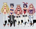  animal_ears bunny_ears bunnysuit cat_ears cattleya_yvette_la_baume_le_blanc_de_la_fontaine cosplay eleanor_albertine_le_blanc_de_la_blois_de_la_valliere henrietta_de_tristain lingerie louise_francoise_le_blanc_de_la_valliere multiple_girls parody siesta strike_witches third-party_edit underwear world_witches_series zero_no_tsukaima 