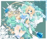  bad_id bad_pixiv_id blonde_hair blue_eyes breasts garter_belt gloves huge_breasts kuon_itsuki long_hair lowleg lowleg_panties original panties parasol solo thighhighs umbrella underwear very_long_hair 