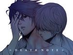  death_note kiss l l_(death_note) lowres neck yagami_light 