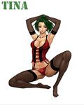  alltime bad_id bad_pixiv_id blush breasts character_name cleavage corset elbow_gloves final_fantasy final_fantasy_vi gloves green_hair highres large_breasts lingerie panties purple_eyes red_panties solo thighhighs tina_branford underwear 
