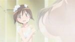  animated animated_gif blush bouncing_breasts breast_envy breasts brown_eyes brown_hair covered_nipples hair_over_breasts hypnotic large_breasts looking_at_breasts lowres lynette_bishop miyafuji_yoshika multiple_girls nude screencap short_hair strike_witches world_witches_series 