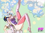  1girl birdy_cephon_altirra birdy_cephon_altirra_(cosplay) boots cosplay duplicate high_heels highres long_hair nia_teppelin shoes simon tengen_toppa_gurren_lagann tetsuwan_birdy tetsuwan_birdy_decode thigh_boots thighhighs wallpaper yukimitsuki 