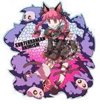  animal_ears bad_id bad_pixiv_id braid cat_ears cat_tail ghost hashiko_(pecopom) kaenbyou_rin long_hair red_eyes red_hair ribbon solo tail touhou twin_braids twintails wheelbarrow 