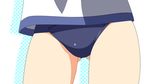  ass_visible_through_thighs blue_swimsuit checkered close-up crotch lower_body miyafuji_yoshika no_pants old_school_swimsuit one-piece_swimsuit school_swimsuit shadow shirt simple_background solo standing strike_witches swimsuit swimsuit_under_clothes thighs vector_trace white_background white_shirt world_witches_series 