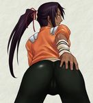  anime ass ass_grab bleach cameltoe dark_skin lowres shihouin_yoruichi 