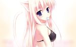  animal_ears artist_request bikini cat_ears cat_tail condom condom_in_mouth copyright_request duplicate highres mouth_hold pink_hair solo swimsuit tail wallpaper widescreen 