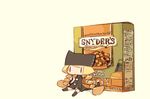  blonde_hair box braid chibi cookie copyright_request eating food mota pretzel snack snyder's solo twin_braids |_| 