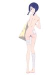  ass back bad_id bad_pixiv_id bandages black_hair eyepatch gapper highres kobushi_abiru looking_back nude sayonara_zetsubou_sensei short_hair solo twintails 