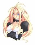  blonde_hair blue_eyes breasts covered_nipples higa_yukari large_breasts sekirei solo tsukiumi 