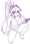  misnon_the_great mitsurugi_meiya muvluv panties solo sword tank_top underwear weapon 