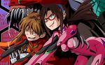  bodysuit makinami_mari_illustrious megane neon_genesis_evangelion souryuu_asuka_langley wallpaper 