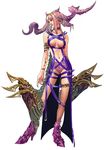  belt breasts copyright_request earrings horns jewelry large_breasts sideboob solo strap tattoo wen-m 