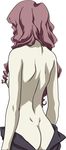  artist_request ass back breasts dimples_of_venus kisaragi_quon long_hair medium_breasts pink_hair rahxephon sideboob solo undressing 