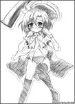  greyscale hatchet higurashi_no_naku_koro_ni kurukuru_(korekita) monochrome nose_hatchet panties ryuuguu_rena short_hair solo underwear weapon wet 