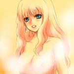  bad_id bad_pixiv_id blonde_hair blue_eyes breasts large_breasts long_hair m510_(hachimitsu) macross macross_frontier nude sheryl_nome solo steam 